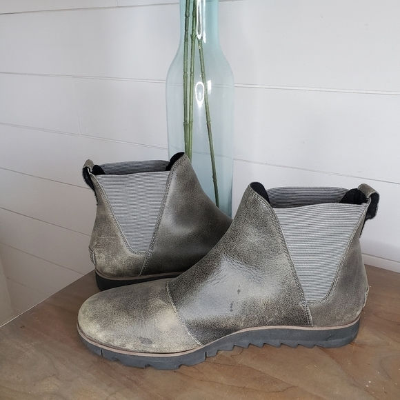 Sorel Harlow Chelsea Leather Rain Boot Size 10 - Picture 5 of 8